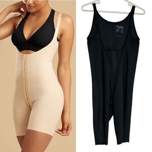 Marena‎ Recovery Compression High Back Mid-Thigh Recovery Girdle Black 2XL